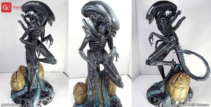 STL - gambody alien xenomorph render 4