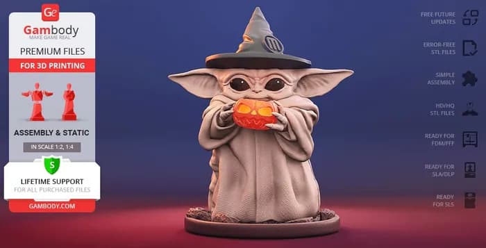 STL - gambody baby yoda halloween