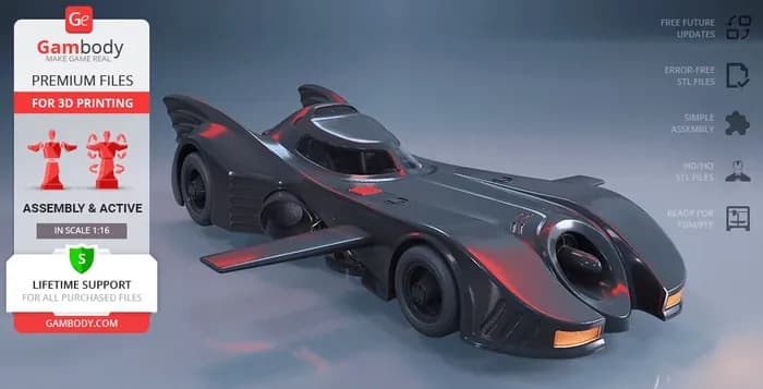 STL - gambody batmobile 1989