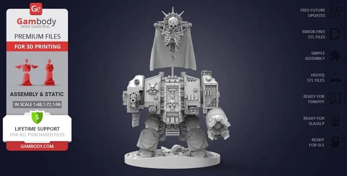 STL - gambody warhammer 40k dreadnought