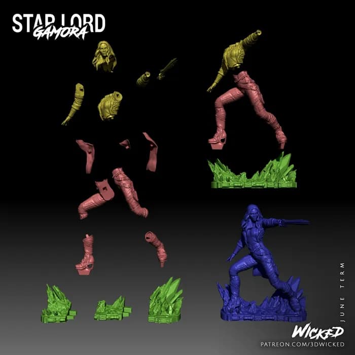 STL - Gamora render 2