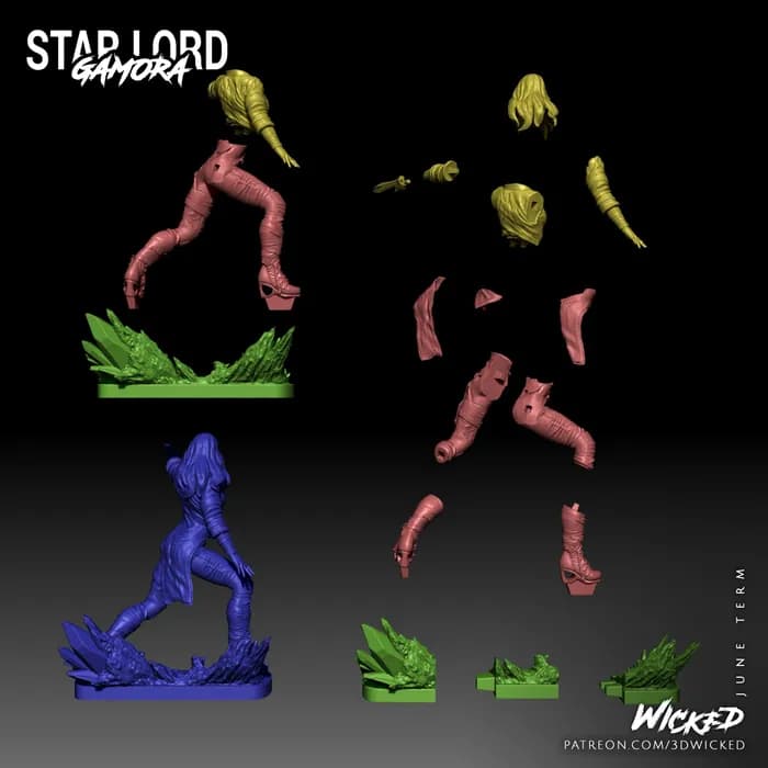 STL - Gamora render 3