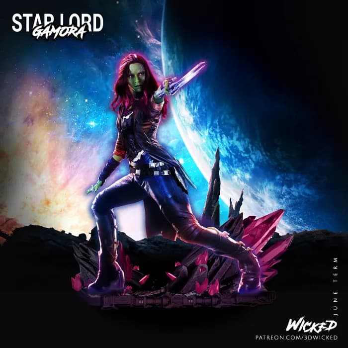 STL - Gamora render 5