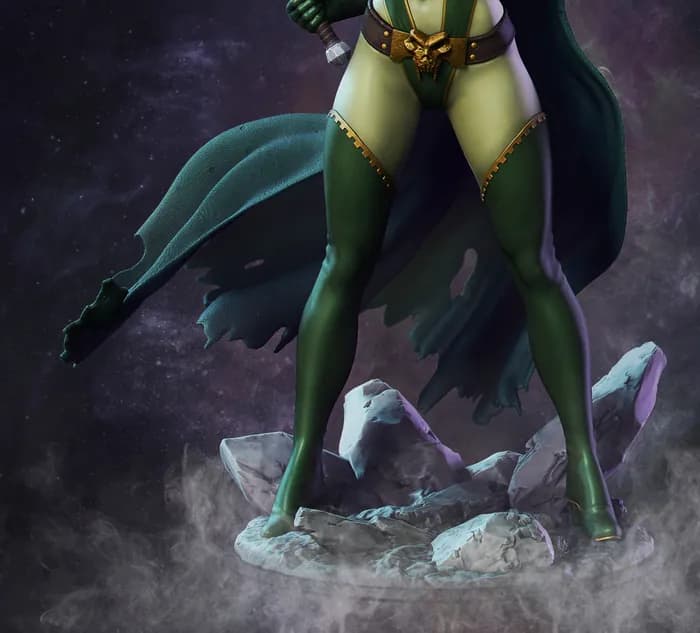 STL - Gamora Figura Coleccionable render 3
