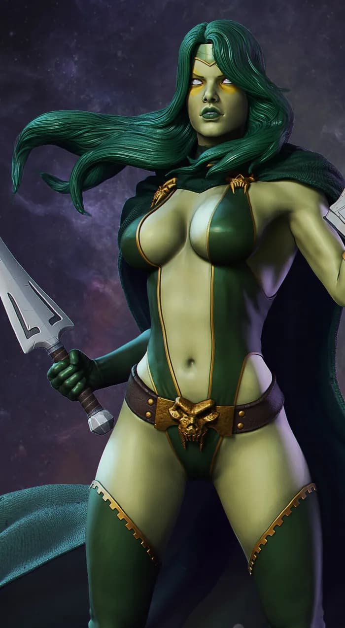 STL - Gamora Figura Coleccionable render 4