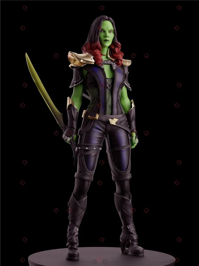 STL - Gamora figura coleccionable 2 render 3