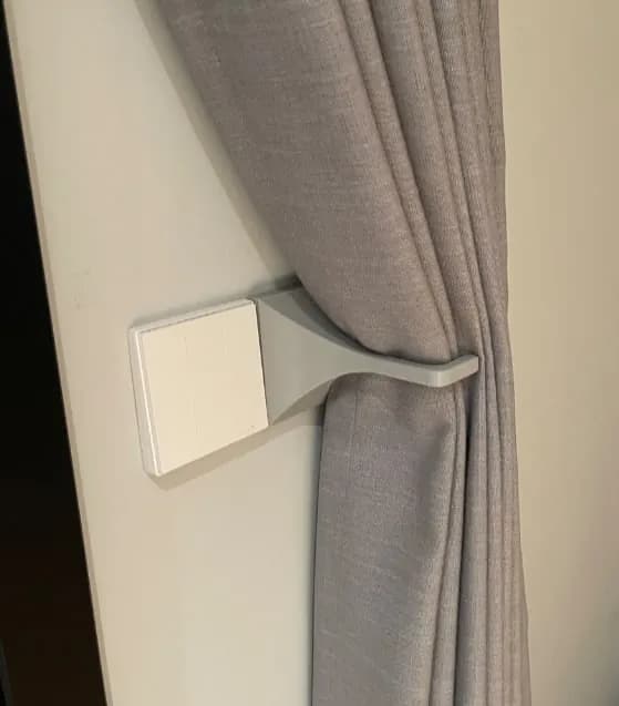 STL - Gancho para cortinas minimalista