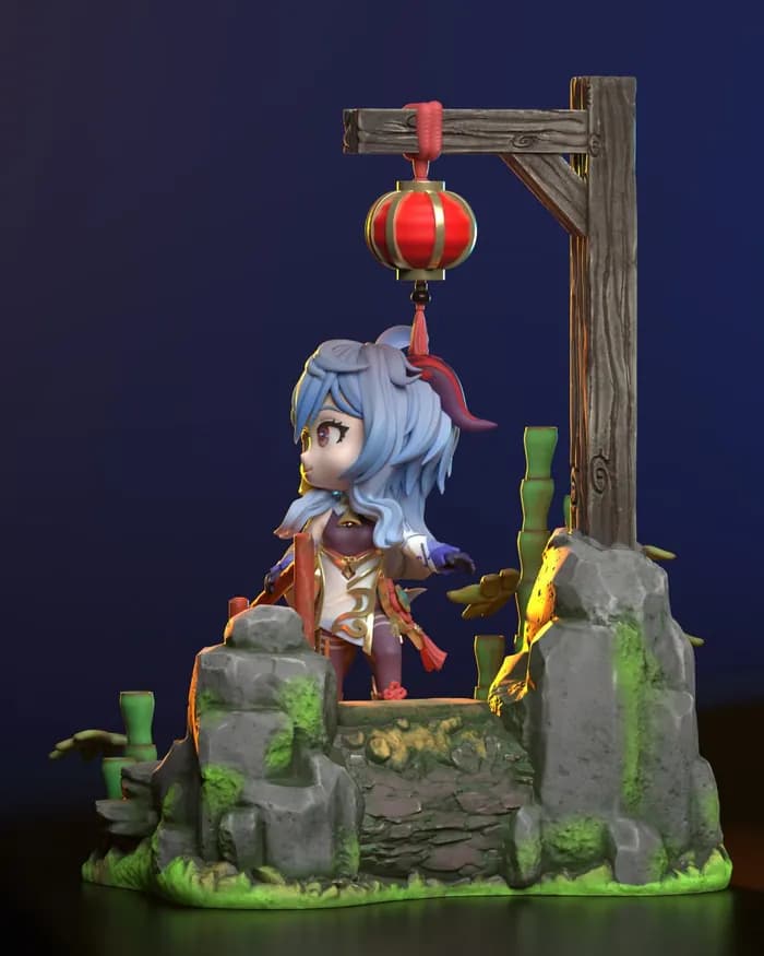 STL - ganyu supported render 4