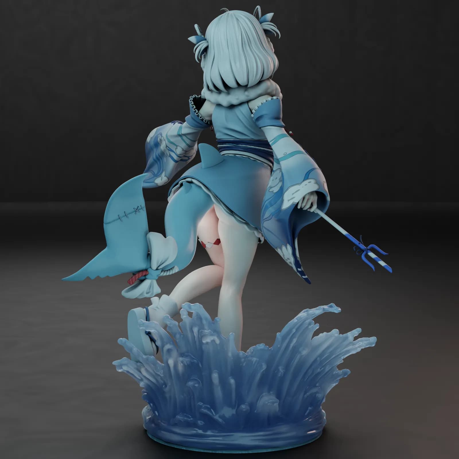 STL - Gawr Gura de Hololive render 5