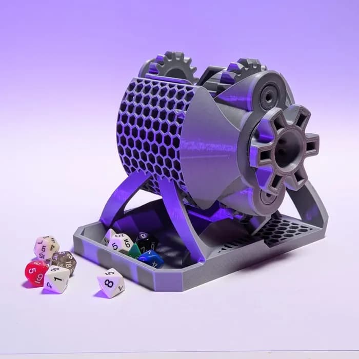 STL - geared dice roller