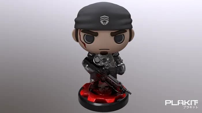 STL - gears of war marcus fenix render 3