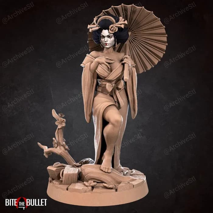 STL - geisha render 1