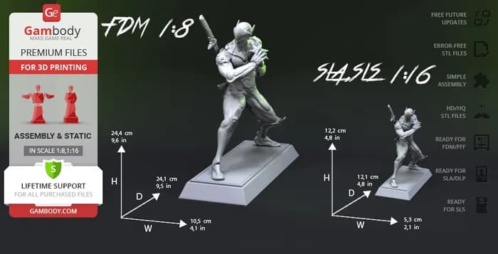 STL - genji gambody render 2