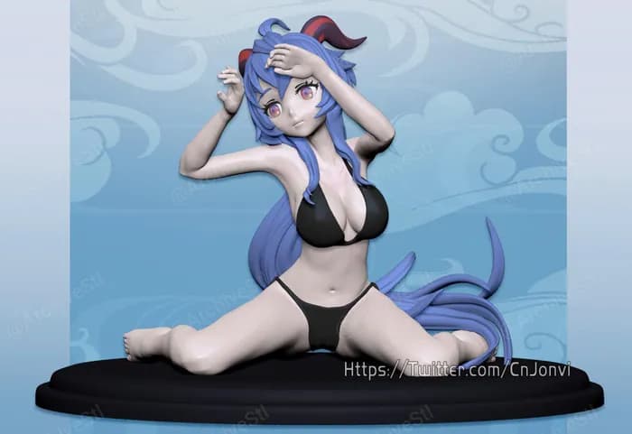 STL - genshin ganyu bikini+nswf