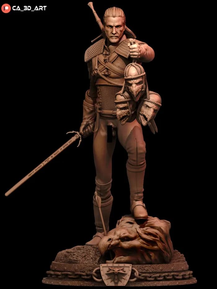 STL - geralt render 2