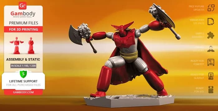 STL - getter 1 robo, super robot gambody