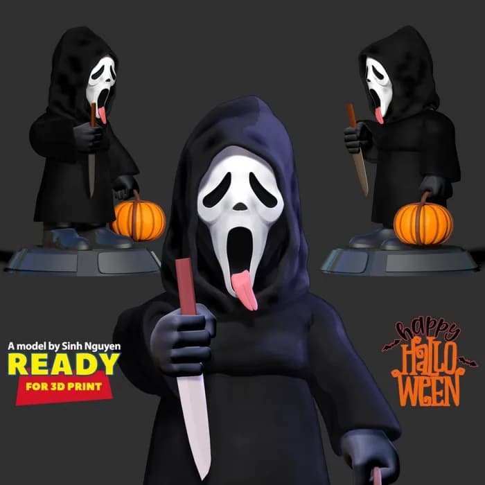 STL - ghostface render 2