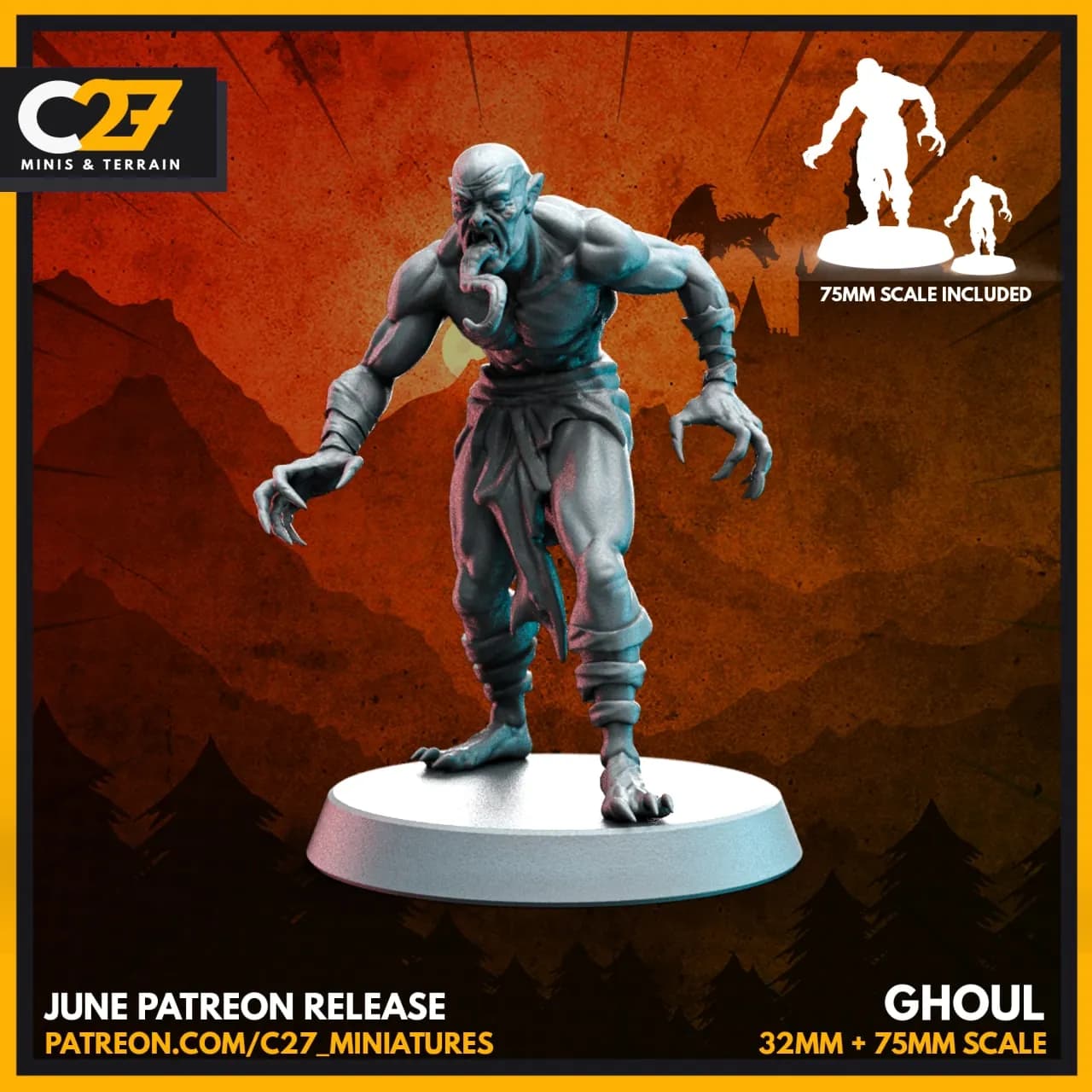STL - ghoul figura de terror