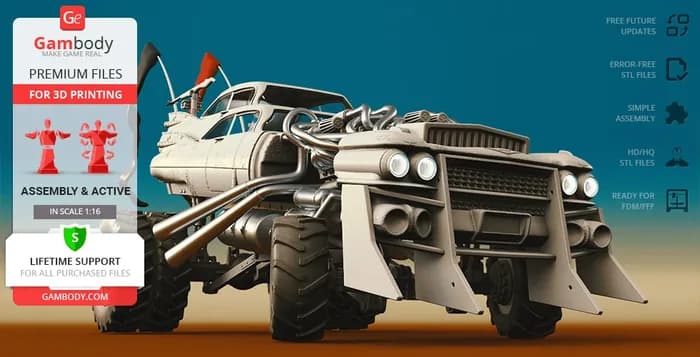 STL - gigahorse render 3