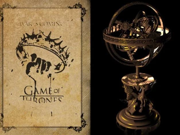STL - Globo Armilar de Juego de Tronos render 3