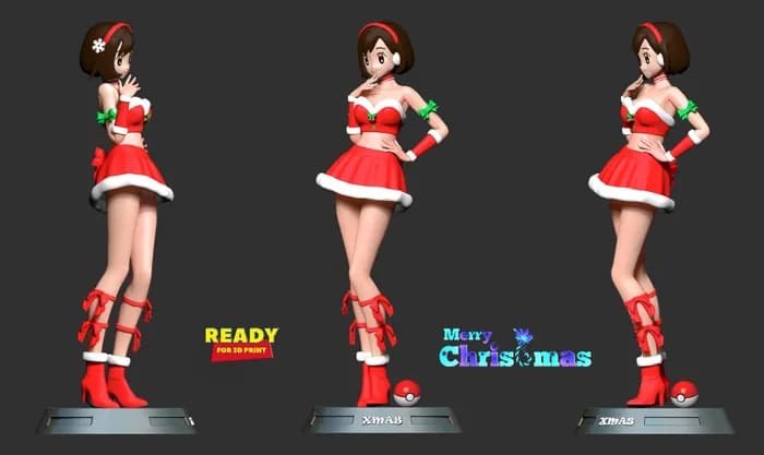 STL - gloria pokemon master render 2