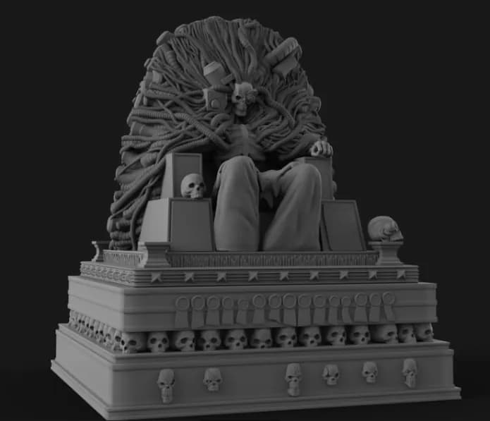 STL - Glorious Overlord Silla Trono render 2