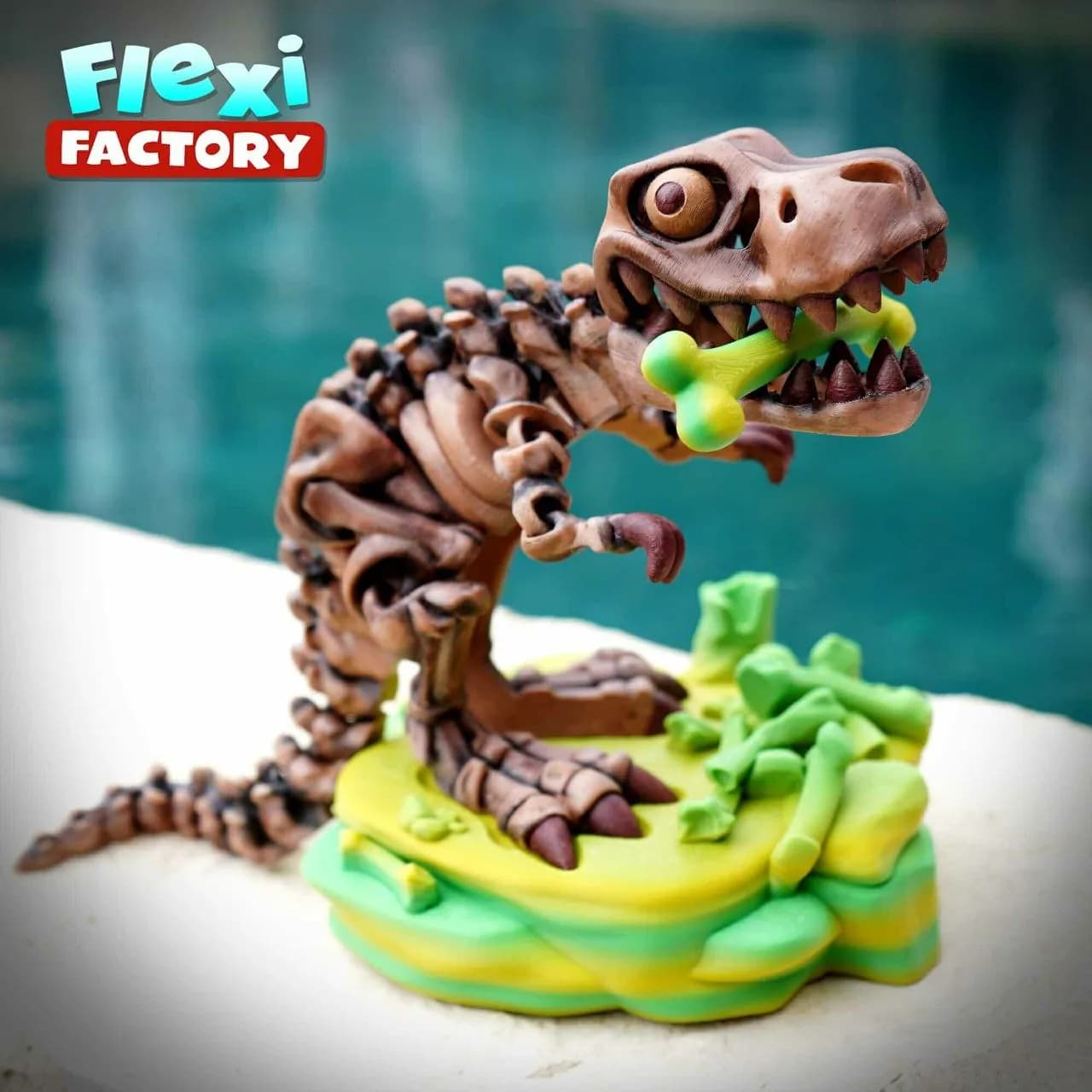 STL - Gnomos de Pascua Flexi Factory render 2