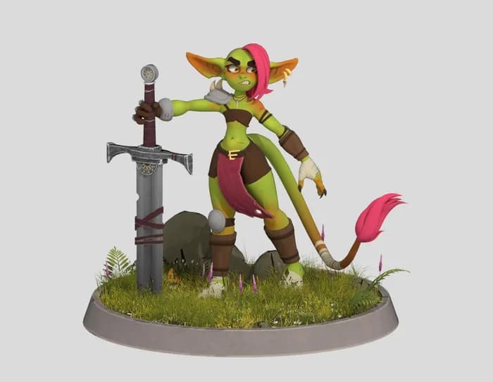 STL - goblin girl