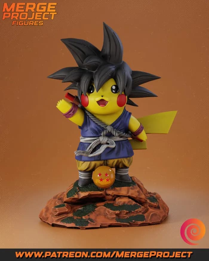 STL - gochu pikachu goku