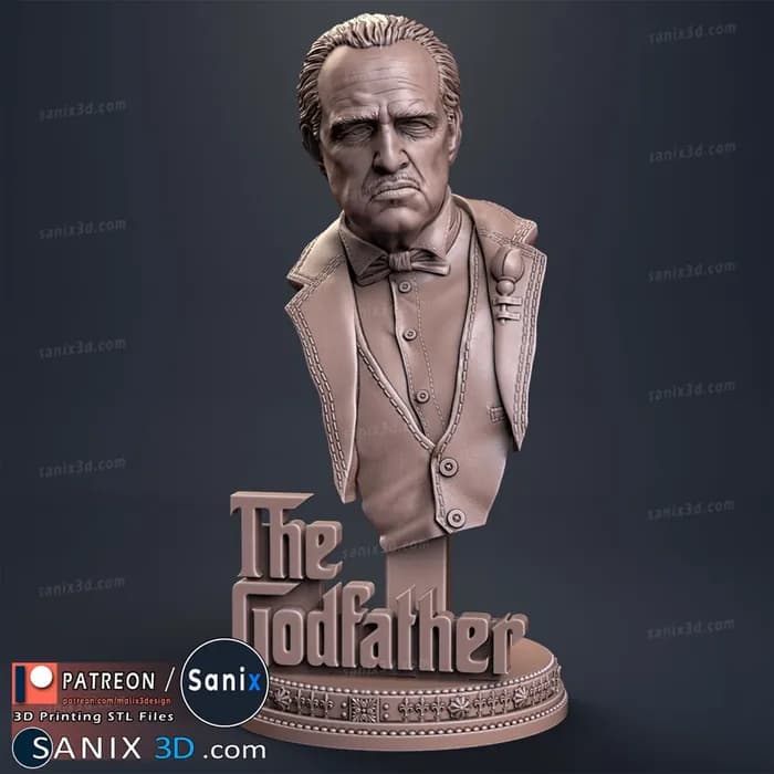 STL - godfather bust