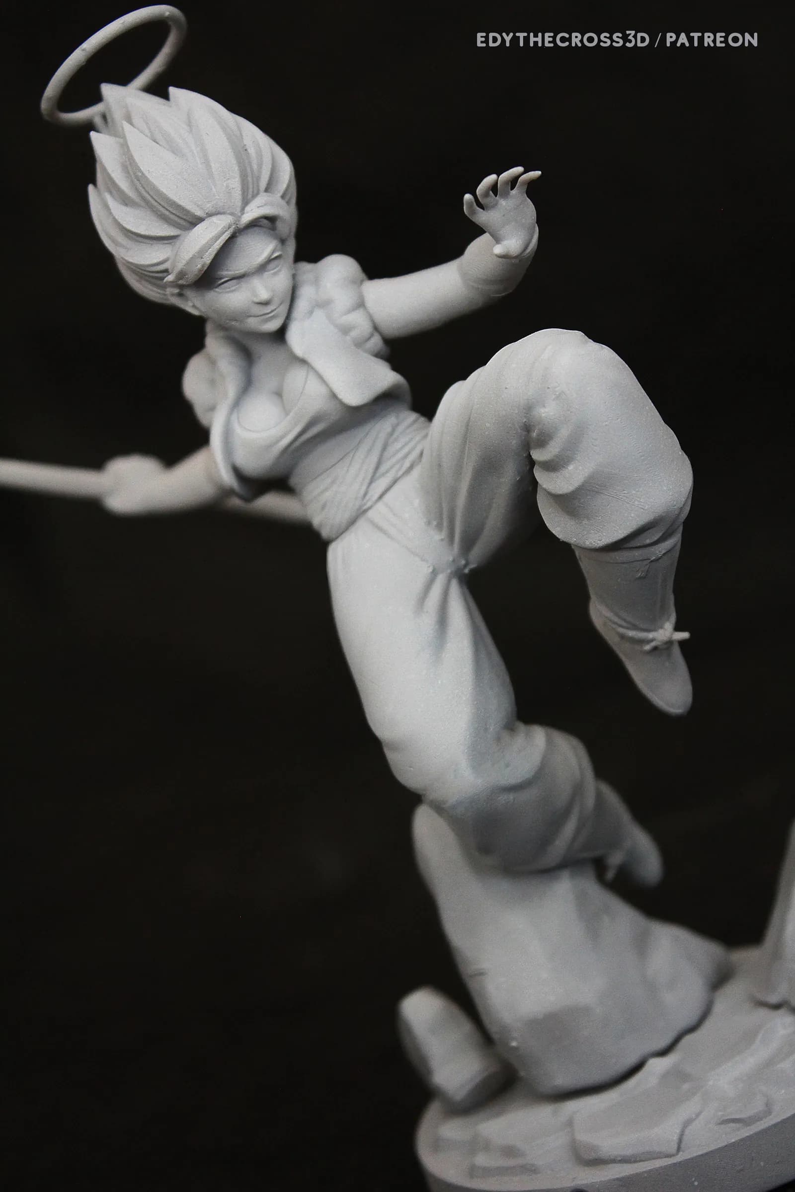 STL - Gogeta Femenina render 4
