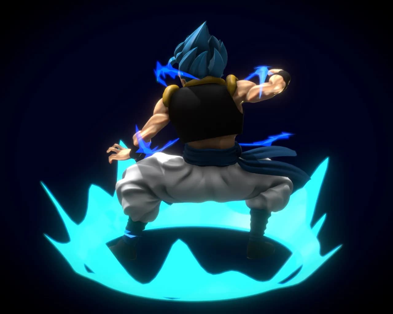 STL - Gogeta Figura de Acción render 3