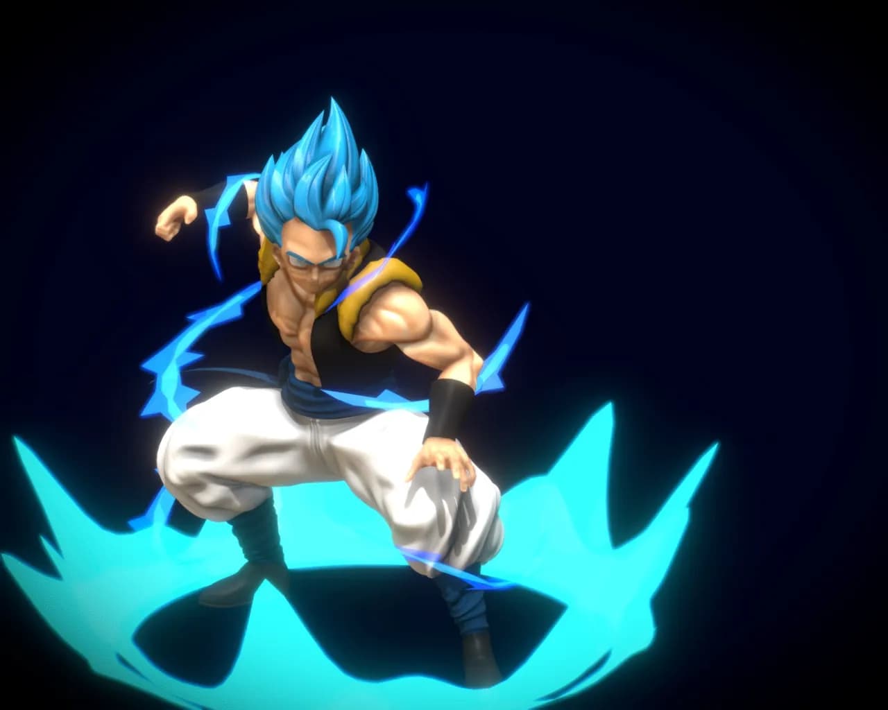 STL - Gogeta Figura de Acción render 4