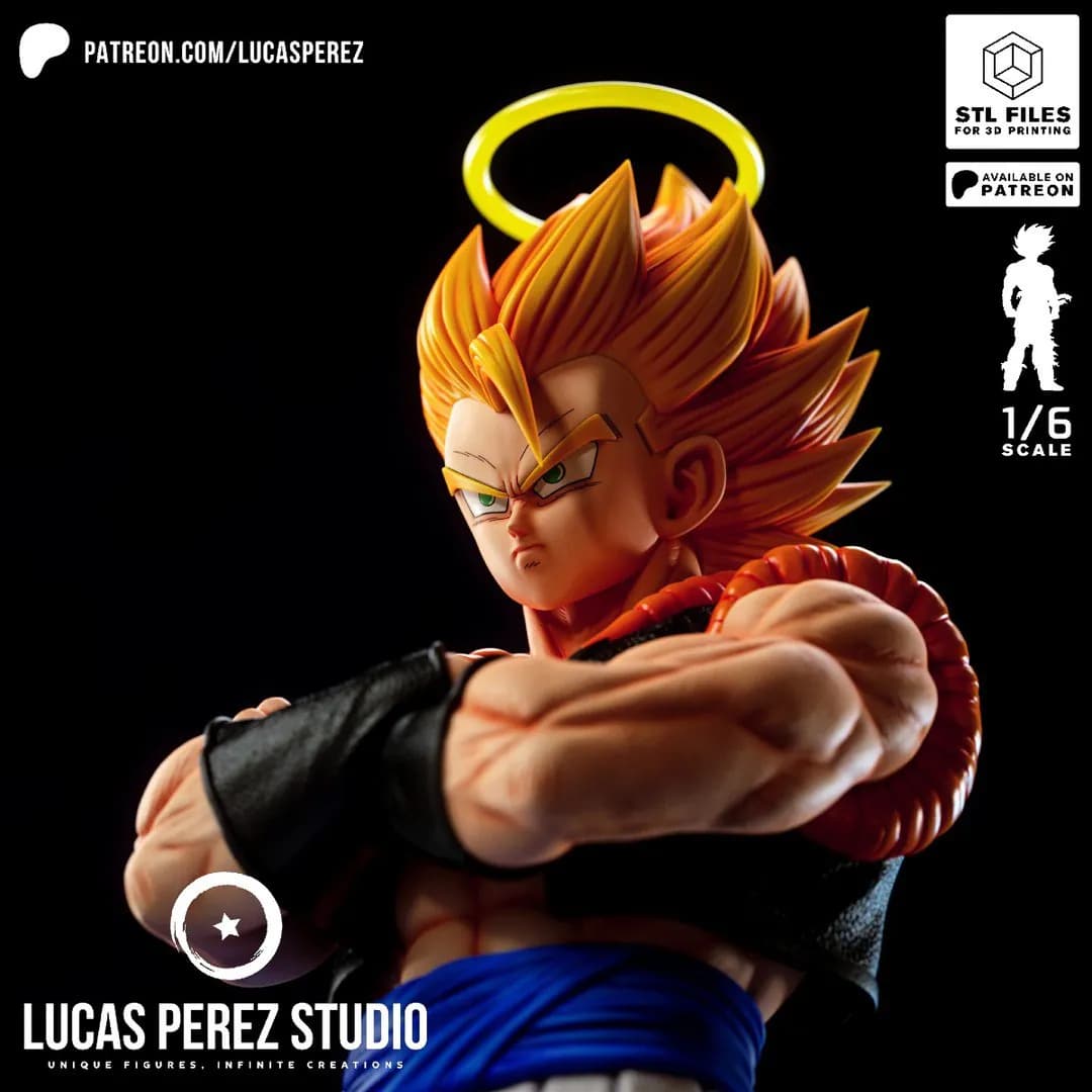 STL - Gogeta Figura de Acción 2 render 3