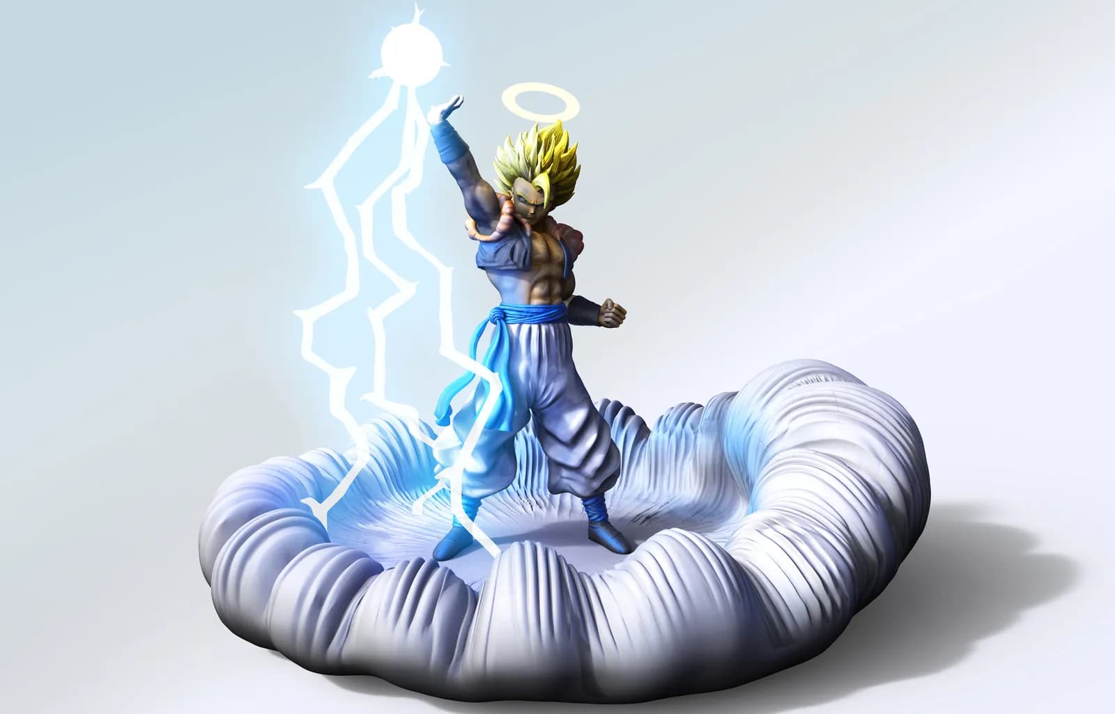 STL - Gogeta Guerrero del Cosmos render 3