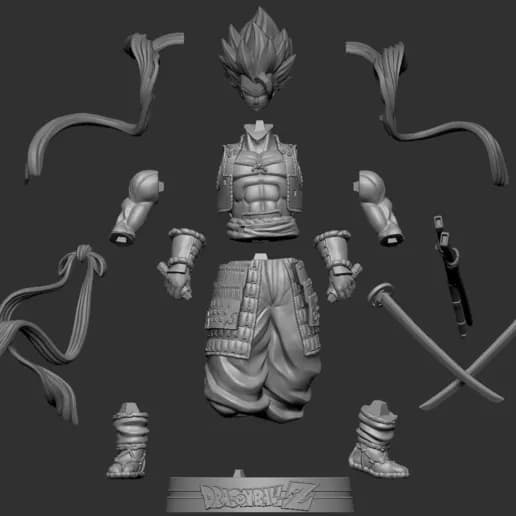 STL - Gogeta Shogun render 2