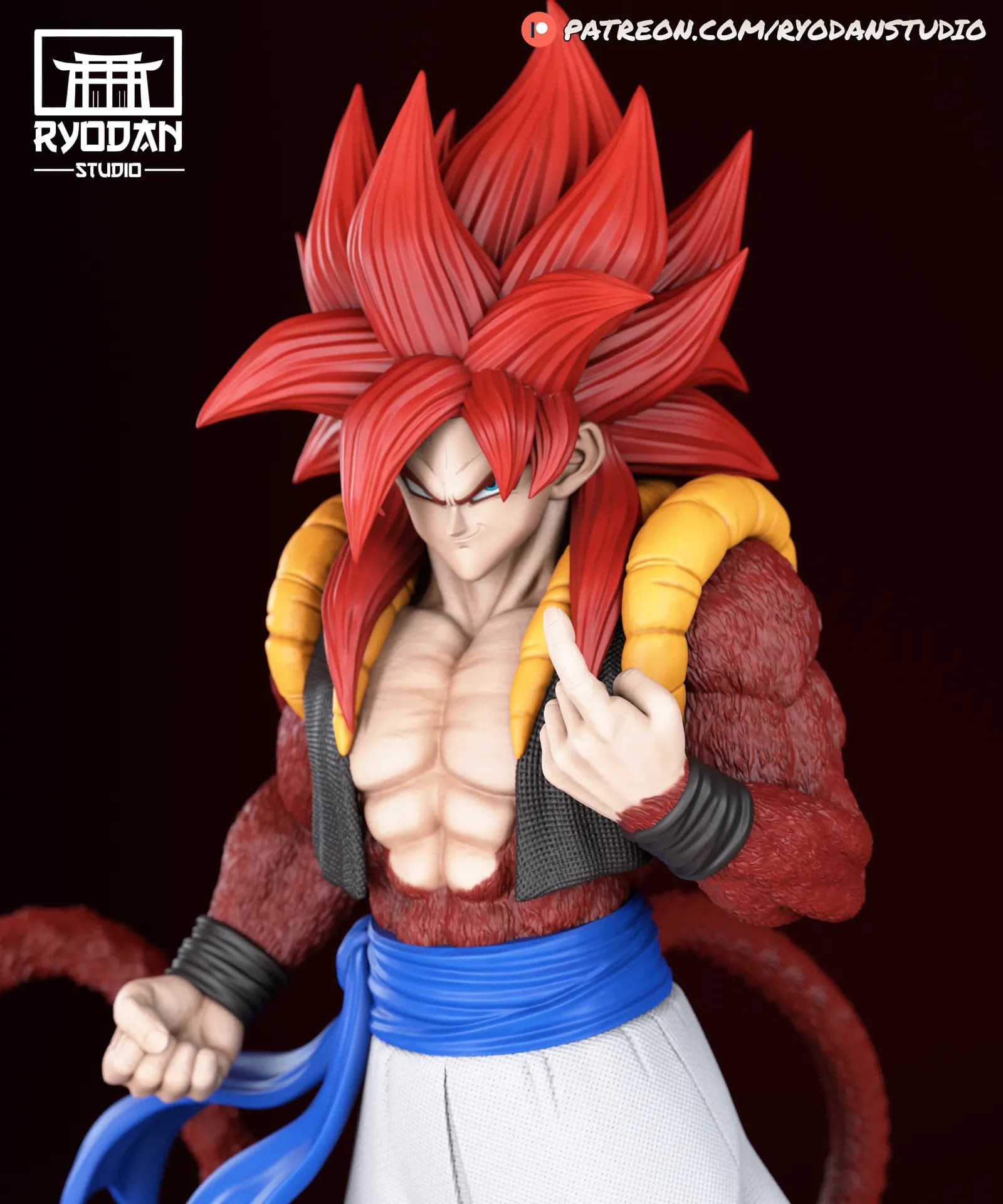 STL - Gogeta SSJ4 Figura Coleccionable render 5