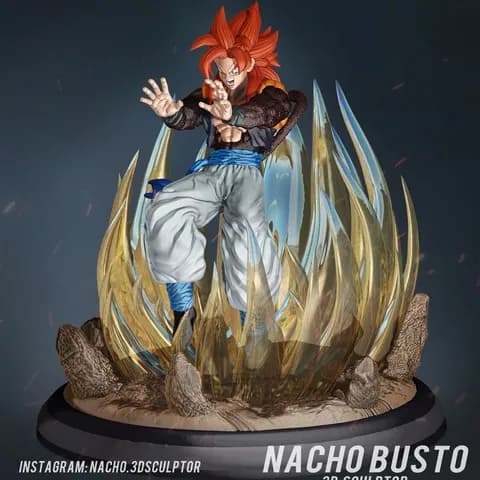 STL - Gogeta Super Saiyan 4 render 2