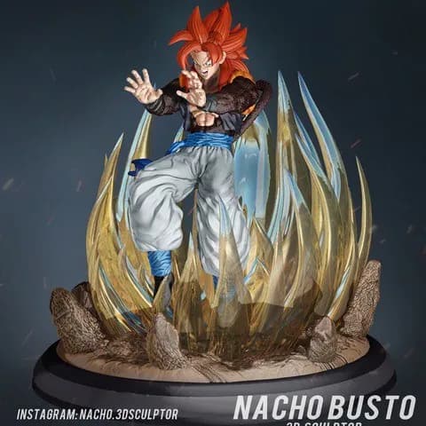 STL - Gogeta Super Saiyan 4 render 3