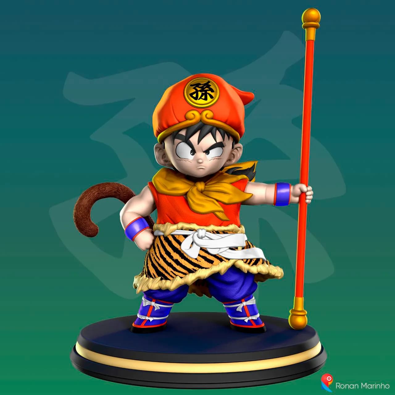 STL - Gohan Niño Mono Rey