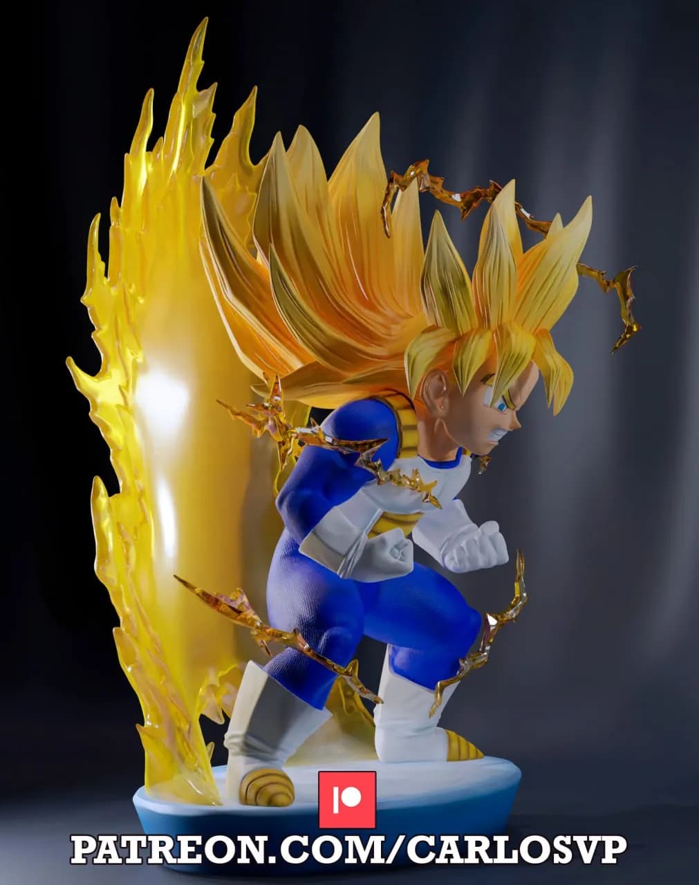 STL - Gohan Super Saiyan render 3
