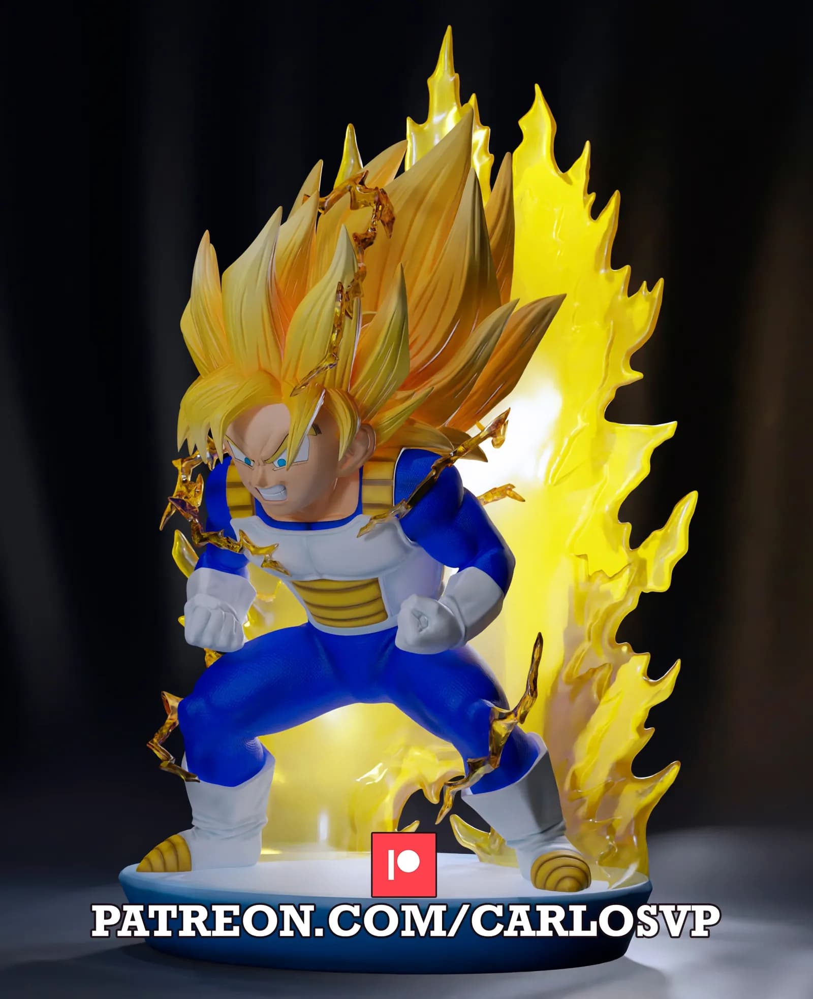 STL - Gohan Super Saiyan render 4