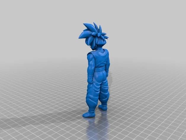 STL - Gohan Super Saiyan 1 y 2 render 5