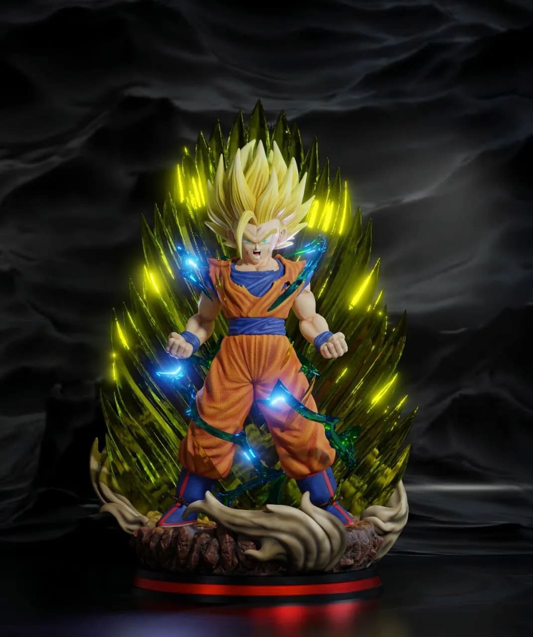 STL - Gohan Super Saiyan 2 render 3