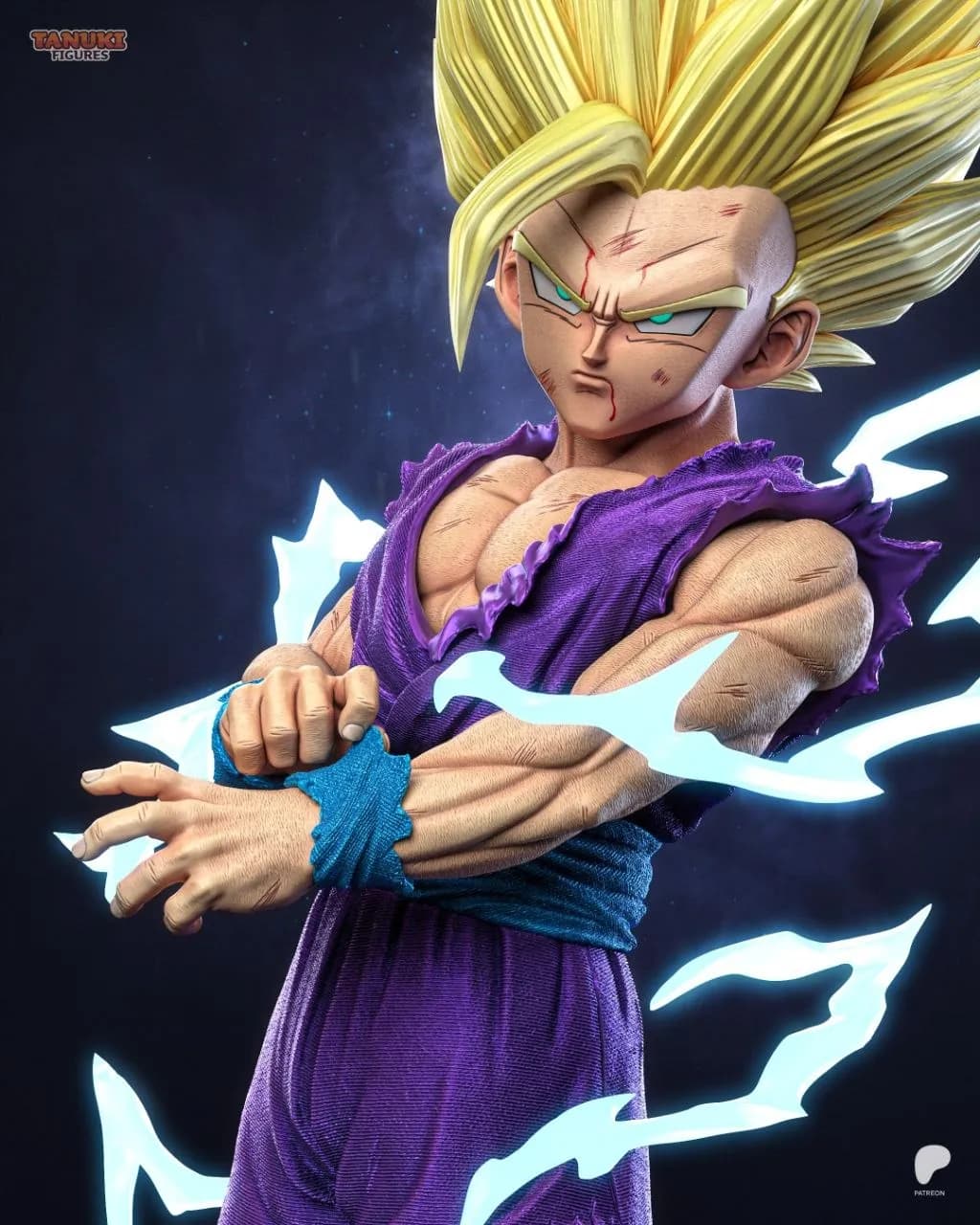 STL - Gohan Super Saiyan 2 2 render 3