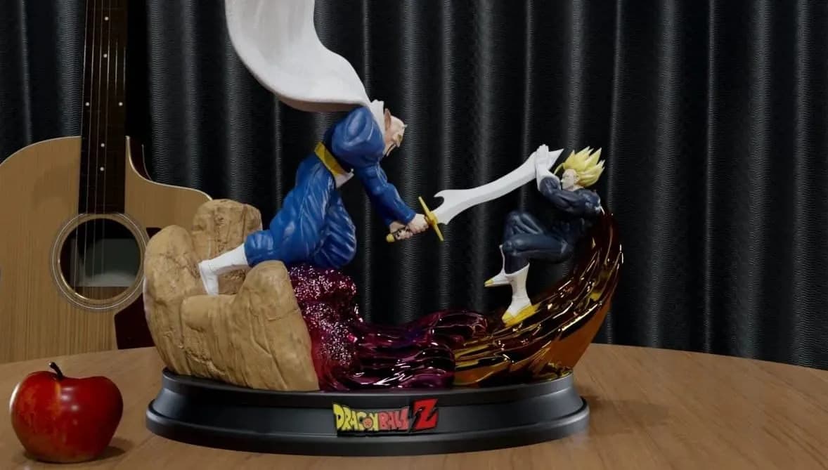 STL - Gohan vs Dabura render 2