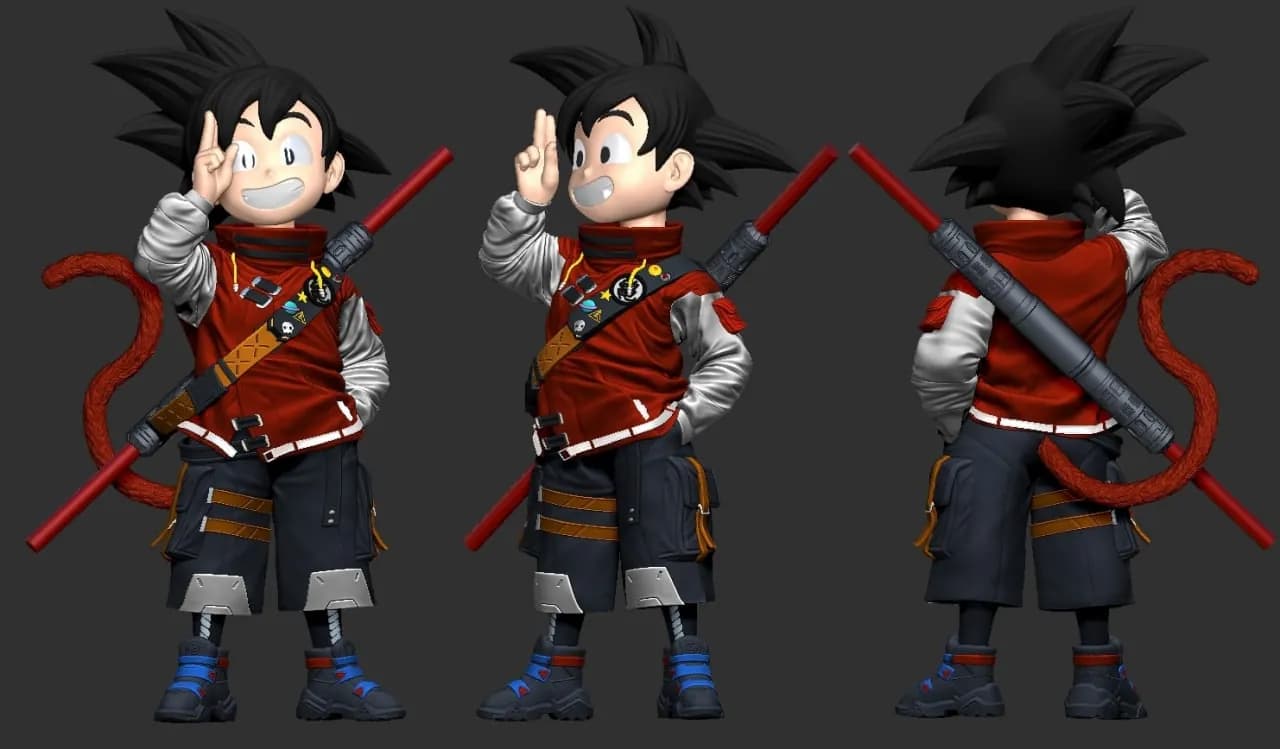 STL - Goku Chichi Joven