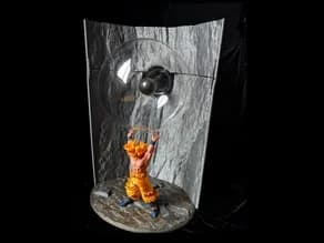 STL - Goku con esfera de energía render 5