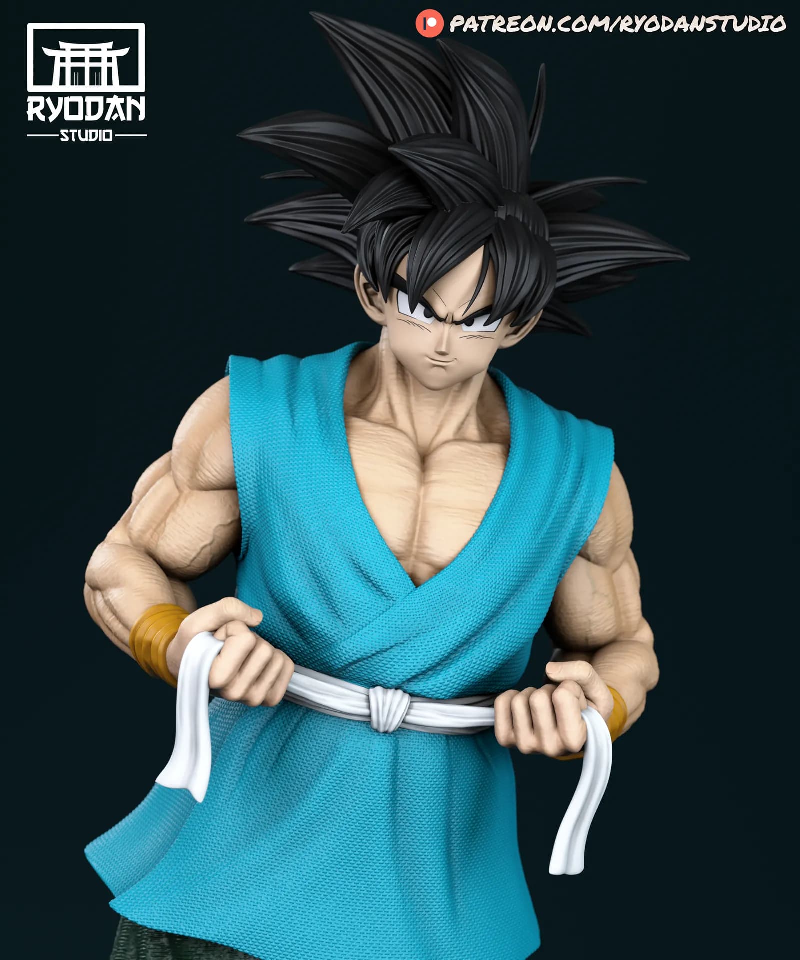 STL - Goku DBZ Ryodan Studio render 5