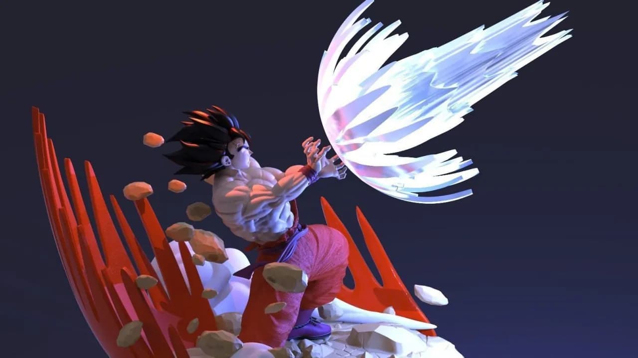 STL - Goku Kaioken Kamehameha